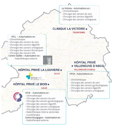 Carte des etablissements
