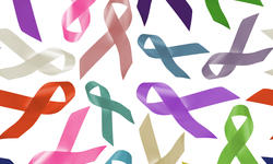 All cancers world day ribbon background pattern