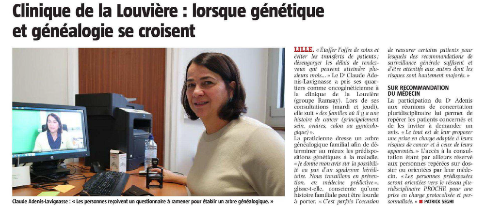 Clinique de la Louviere - lorsque genetique et gen